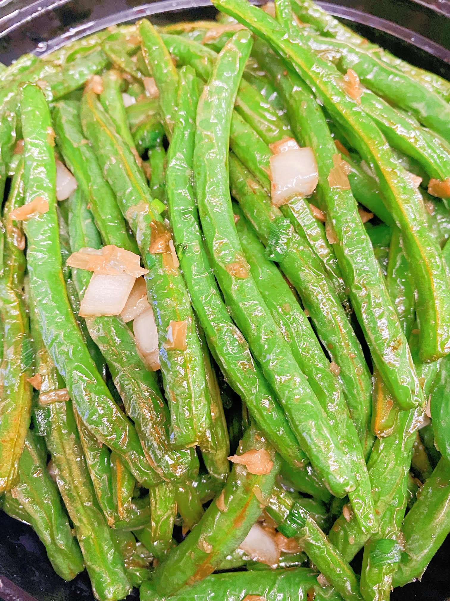 Dry Wok-Tossed Green Beans