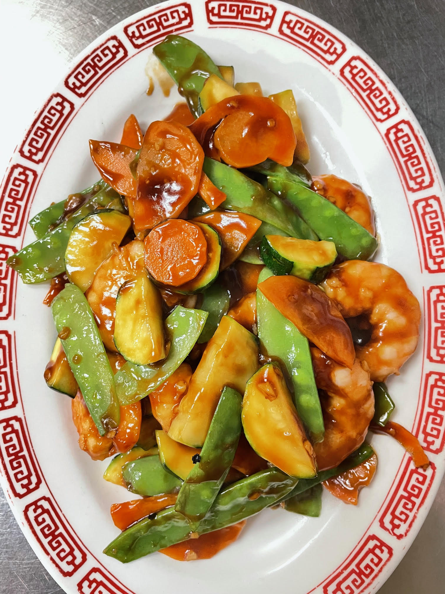 Prawns with Snow Peas